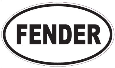 FENDER - Oval Sticker