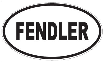 FENDLER - Oval Sticker