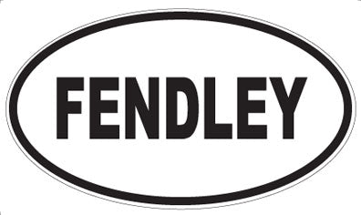 FENDLEY - Oval Sticker