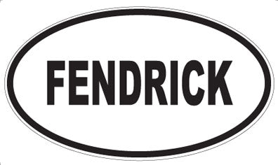 FENDRICK - Oval Magnet