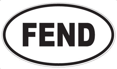 FEND - Oval Magnet