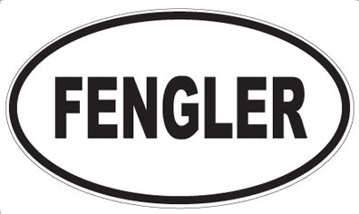 FENGLER - Oval Sticker