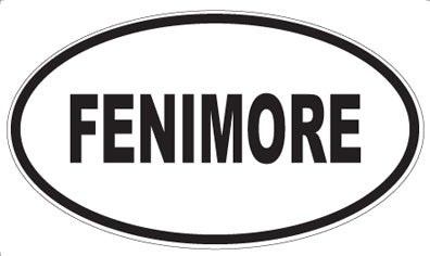 FENIMORE - Oval Sticker