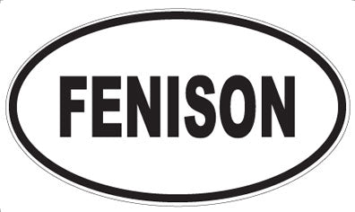 FENISON - Oval Sticker