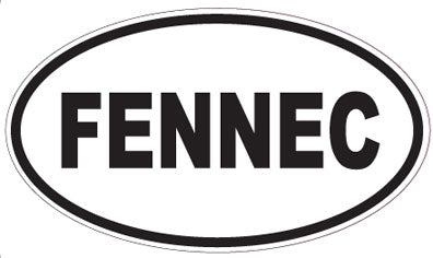 FENNEC - Oval Sticker