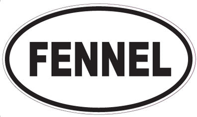 FENNEL - Oval Sticker