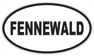 FENNEWALD - Oval Sticker