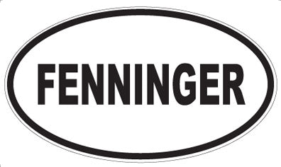 FENNINGER - Oval Sticker