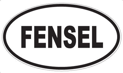 FENSEL - Oval Sticker