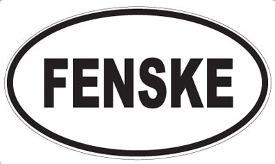 FENSKE - Oval Sticker