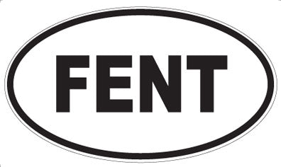 FENT - Oval Sticker