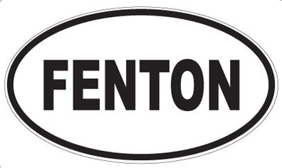 FENTON - Oval Sticker