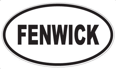 FENWICK - Oval Magnet