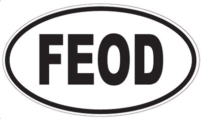FEOD - Oval Sticker