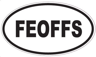FEOFFS - Oval Sticker