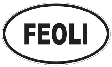 FEOLI - Oval Sticker