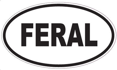 FERAL - Oval Magnet