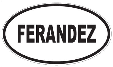 FERANDEZ - Oval Magnet