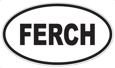FERCH - Oval Sticker