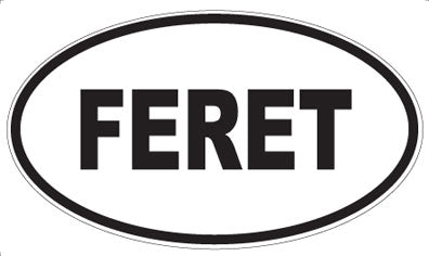 FERET - Oval Sticker