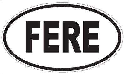 FERE - Oval Sticker
