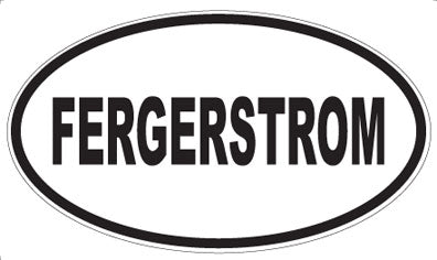 FERGERSTROM - Oval Sticker