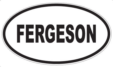 FERGESON - Oval Sticker