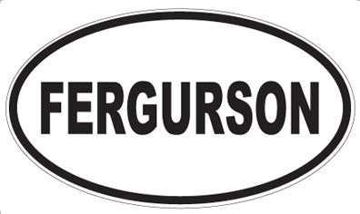 FERGURSON - Oval Sticker