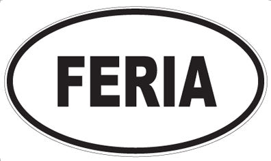 FERIA - Oval Magnet