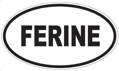 FERINE - Oval Sticker