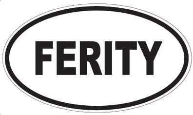 FERITY - Oval Sticker
