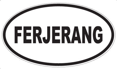 FERJERANG - Oval Sticker