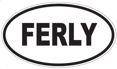 FERLY - Oval Sticker
