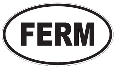 FERM - Oval Sticker