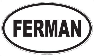 FERMAN - Oval Sticker
