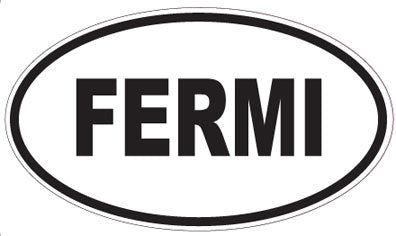 FERMI - Oval Sticker