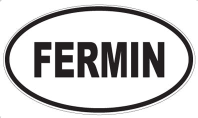 FERMIN - Oval Sticker