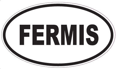 FERMIS - Oval Sticker