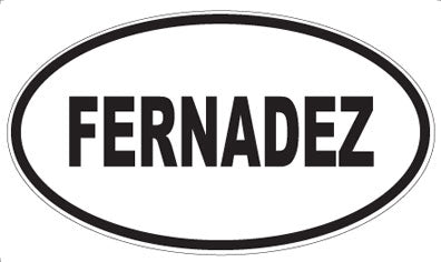 FERNADEZ - Oval Sticker