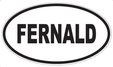FERNALD - Oval Sticker