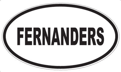 FERNANDERS - Oval Sticker