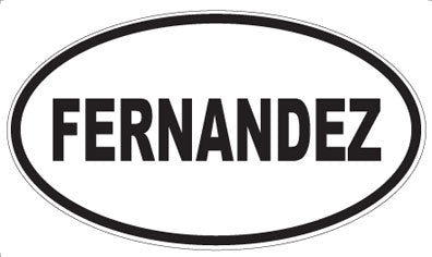 FERNANDEZ - Oval Sticker