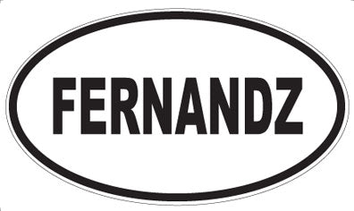 FERNANDZ - Oval Sticker