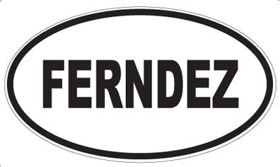 FERNDEZ - Oval Sticker