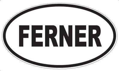FERNER - Oval Sticker