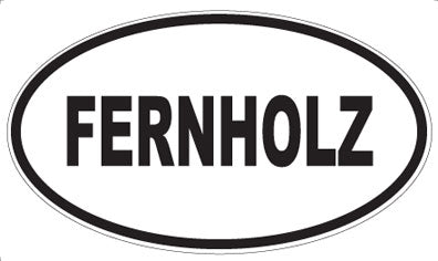 FERNHOLZ - Oval Sticker