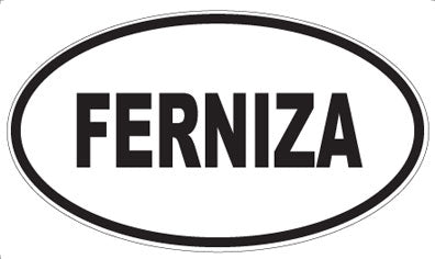 FERNIZA - Oval Magnet