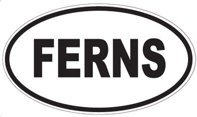 FERNS - Oval Magnet