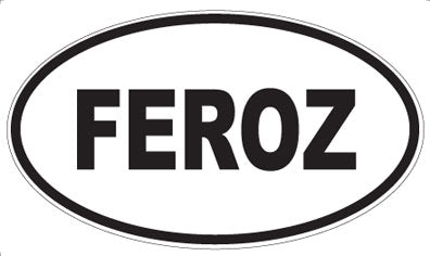 FEROZ - Oval Sticker