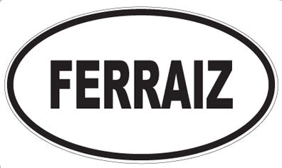 FERRAIZ - Oval Sticker